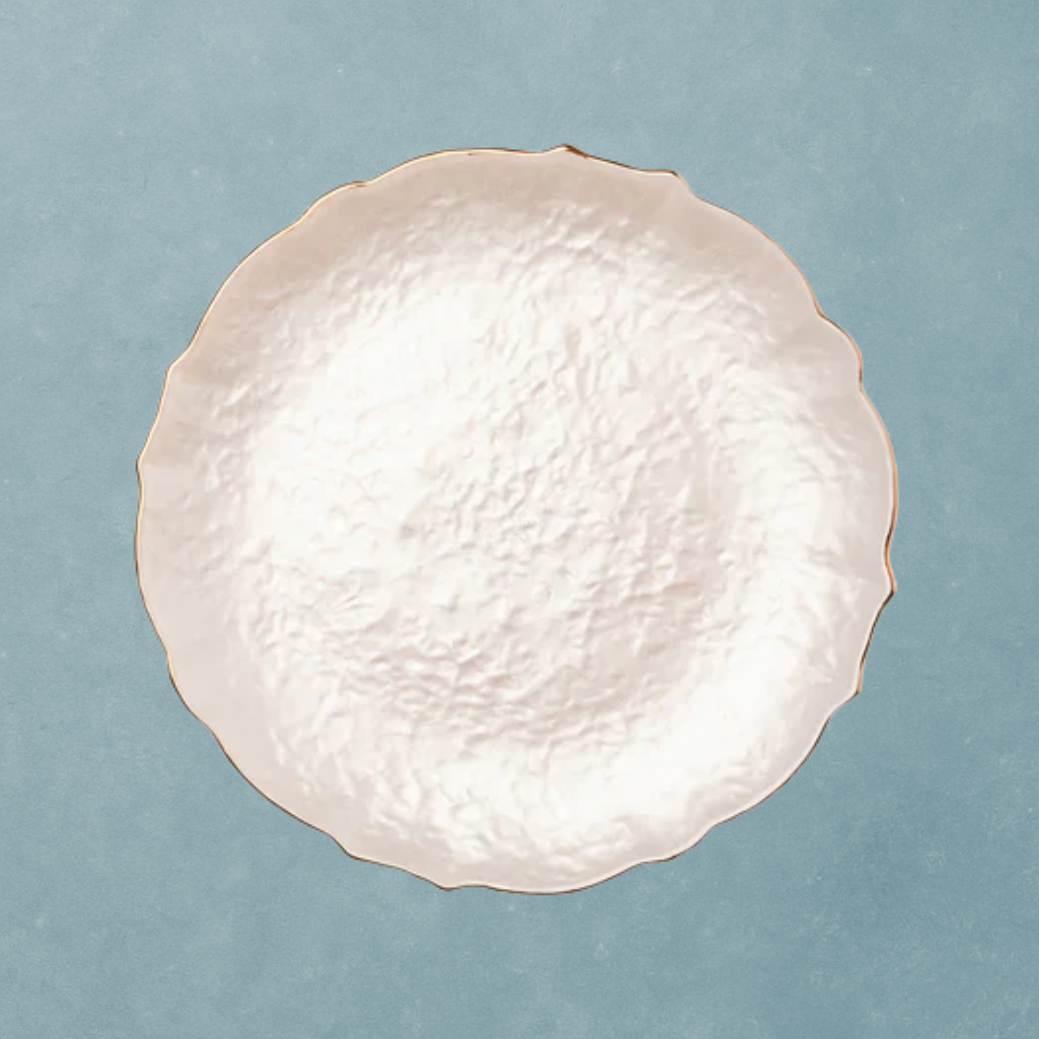 Mettalic Painted Glass Gold Rim