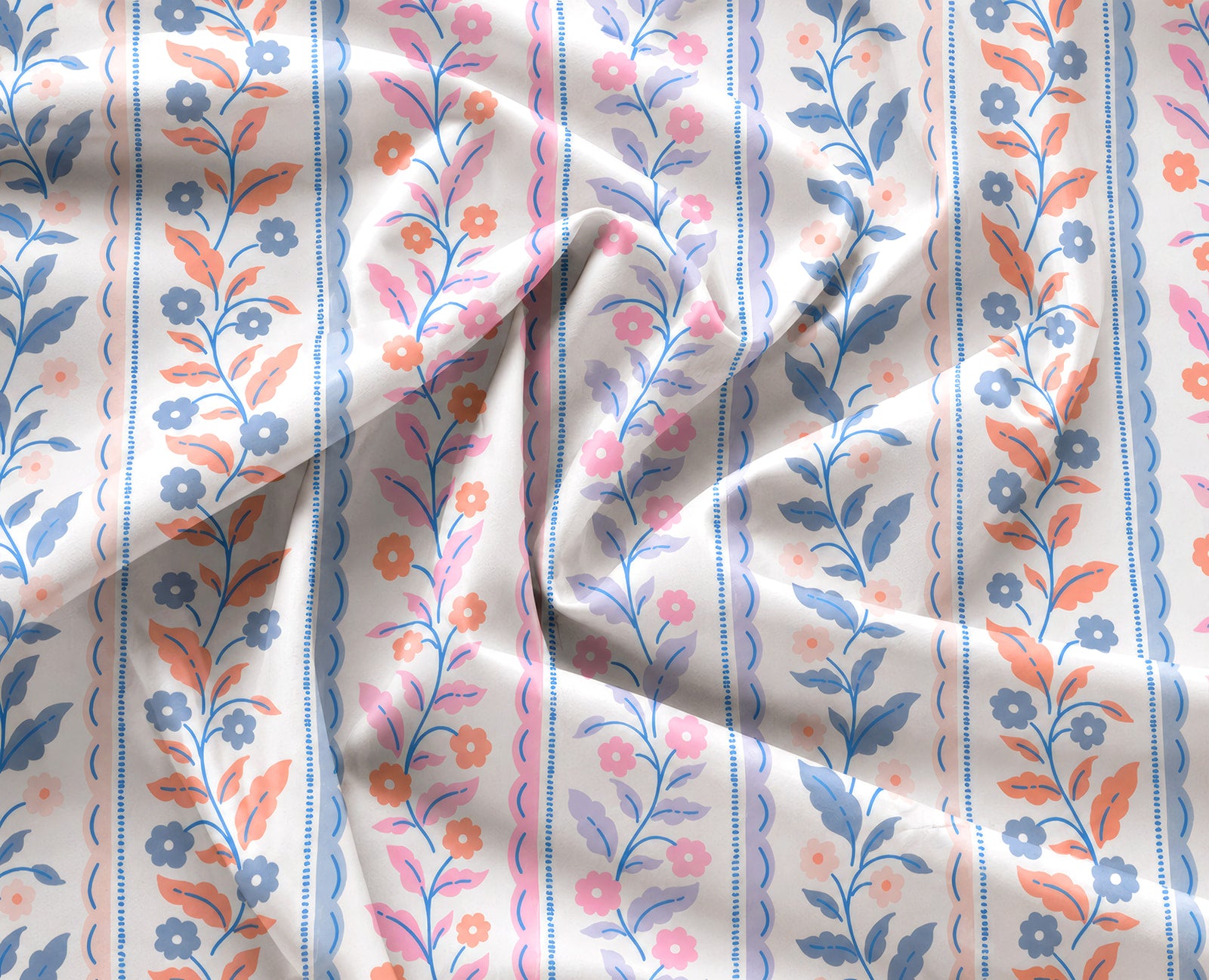 Luxe Petal Ribbons Bedding Set on bed