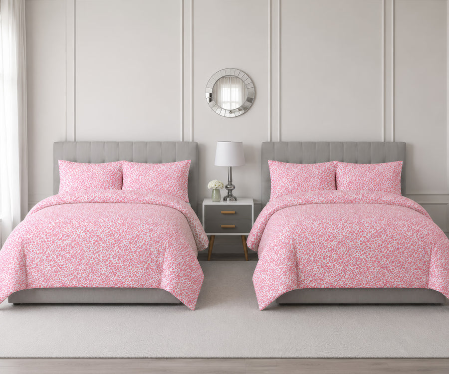 Luxe Petite Hearts Bedding Set detail