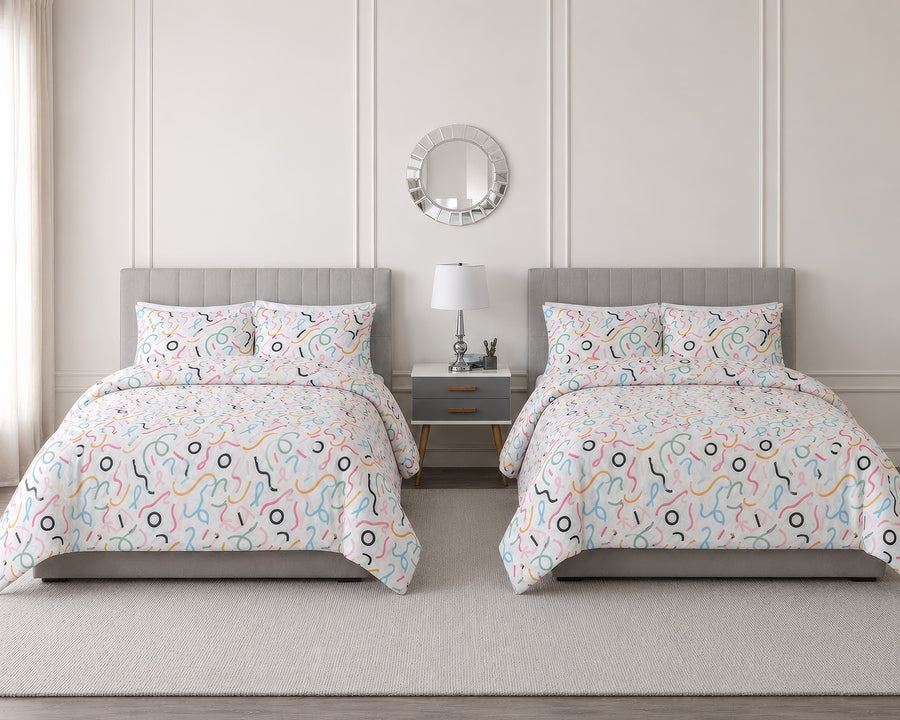 Luxe Fun Loops Bedding Set closeup
