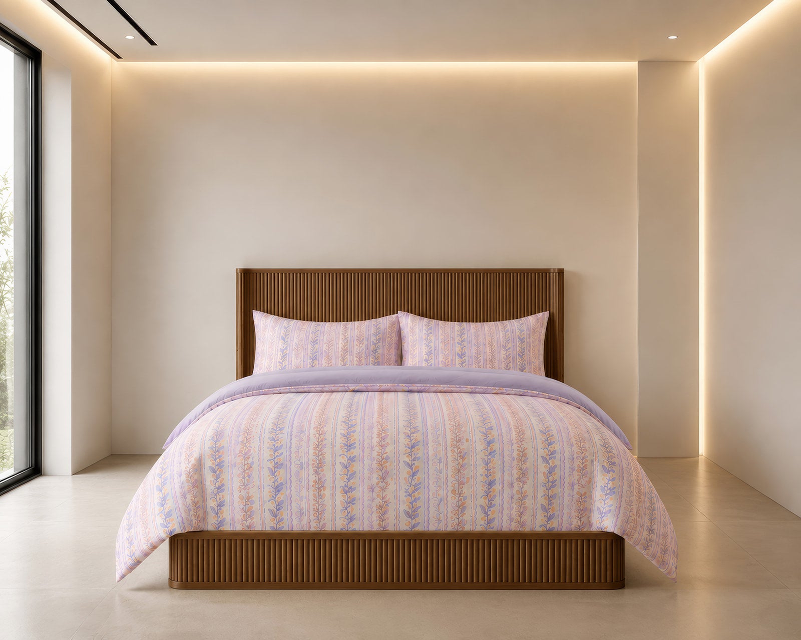 Luxe Petal Ribbons Bedding Set detail