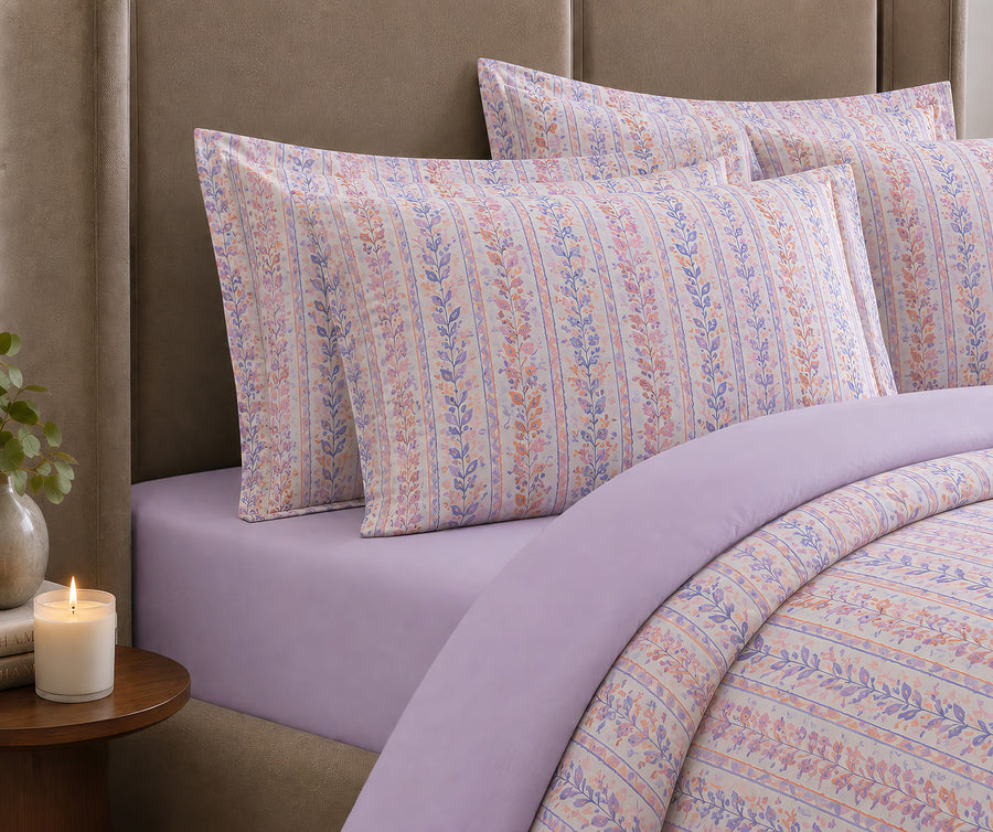 Luxe Petal Ribbons Bedding Set closeup