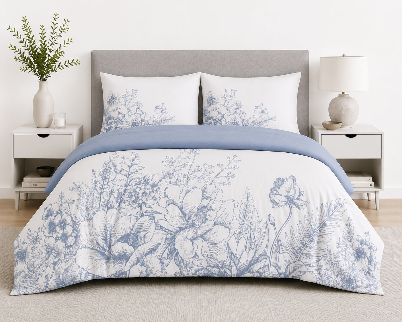 Liana Blooms Bedding Set - 8 Piece