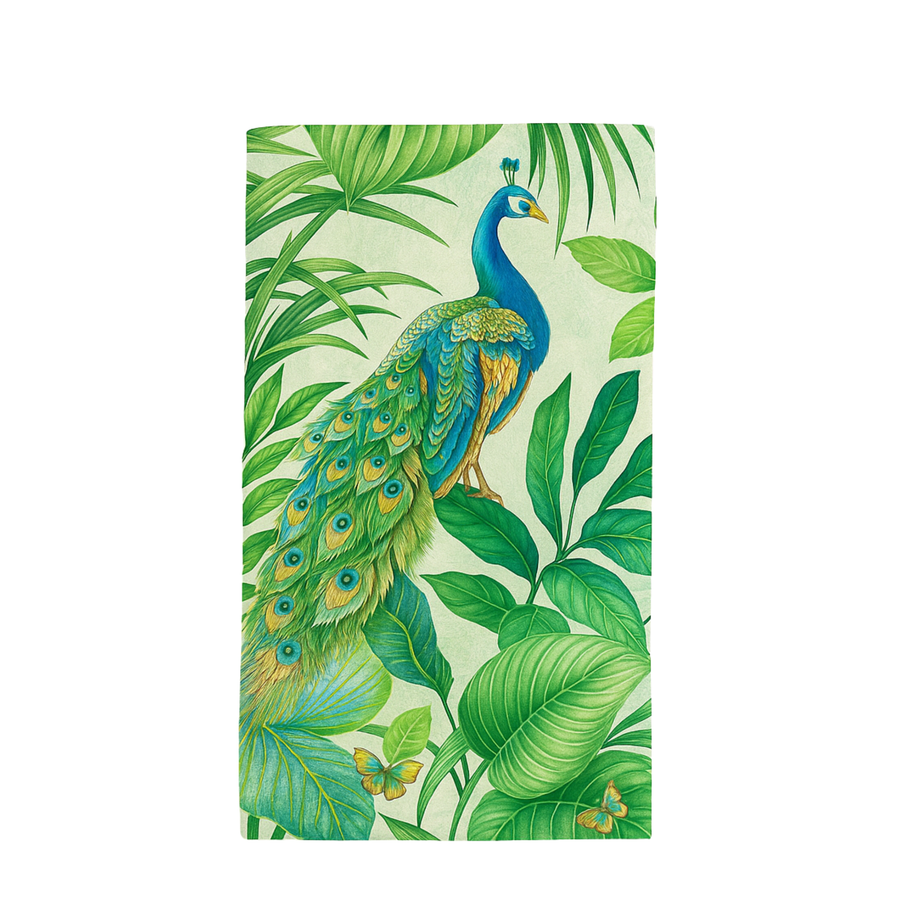 Peacock Lunch Napkin - 20 Count - The Closeout Connection