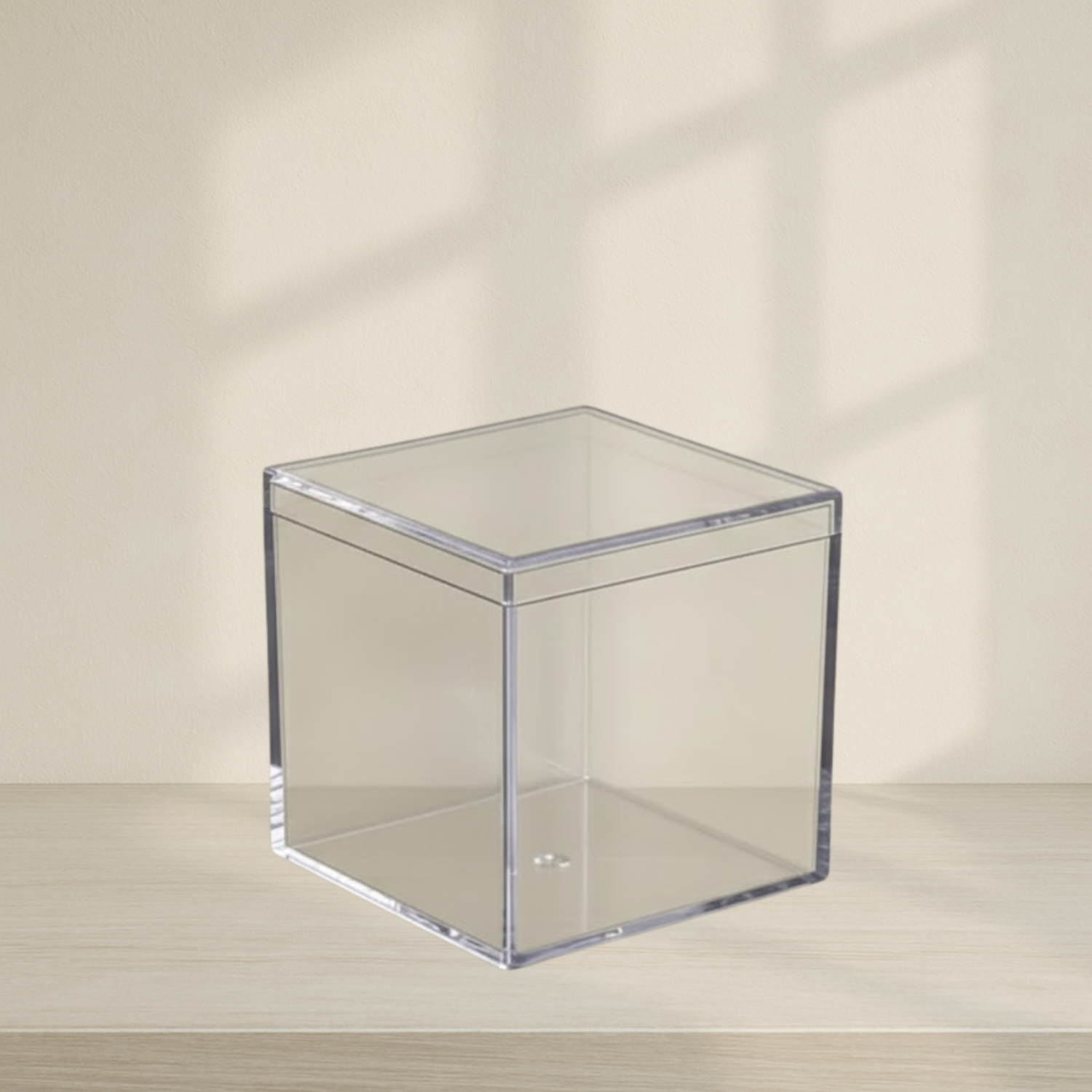 Clear Square Boxes with Lids - 6 Count
