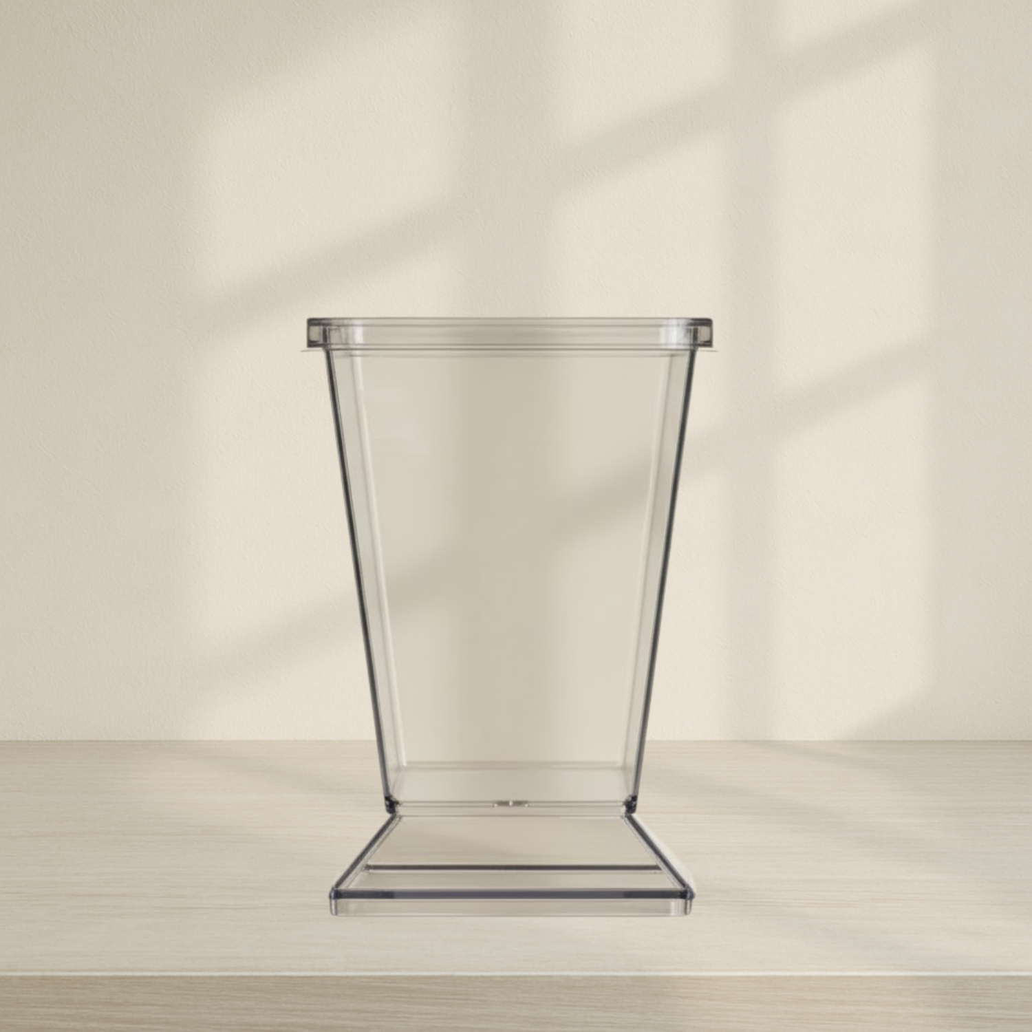 Mini Ware Square Cups With Lids Small - 10 Count