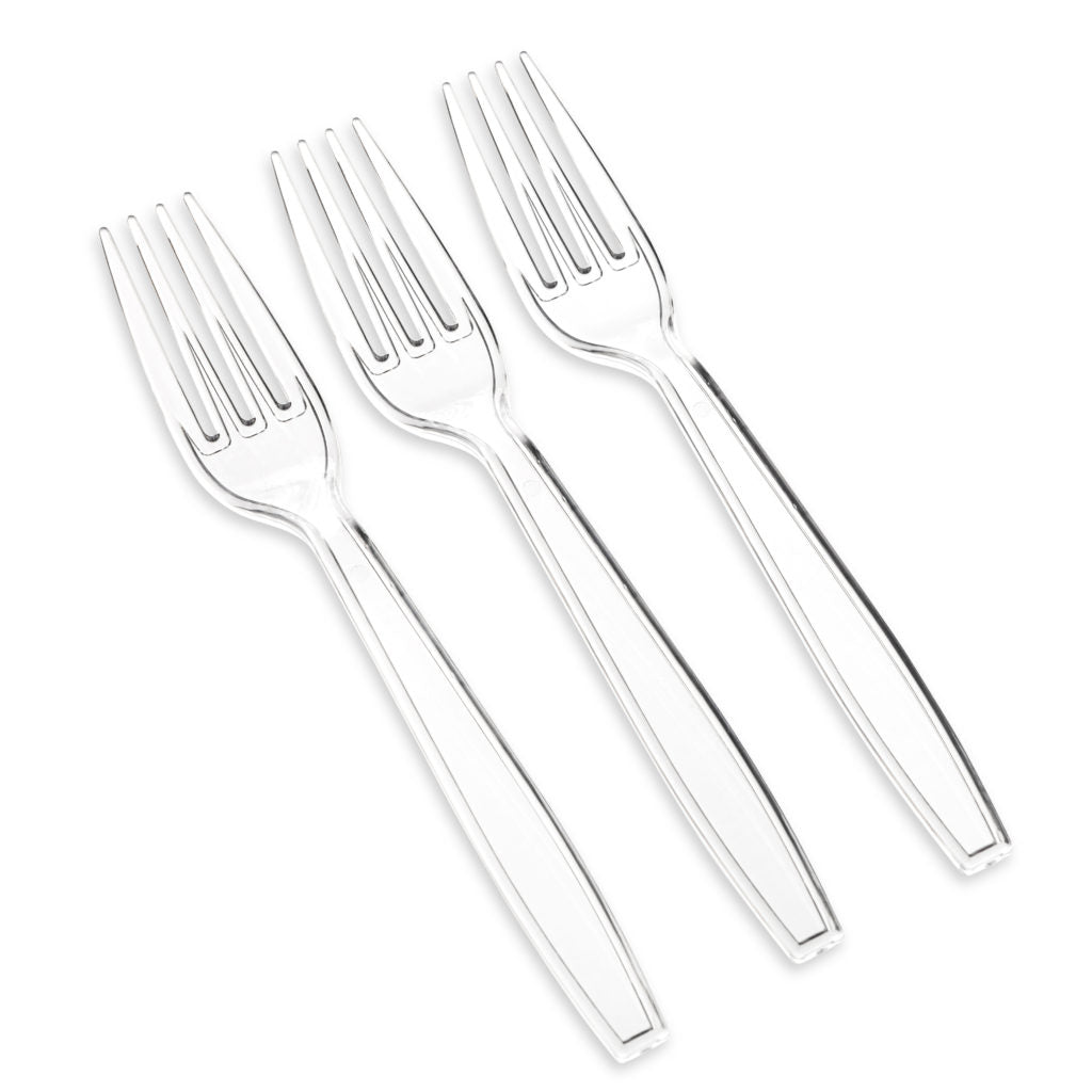 Inspired King Deluxe Clear Flatware Forks detail#Type_Forks