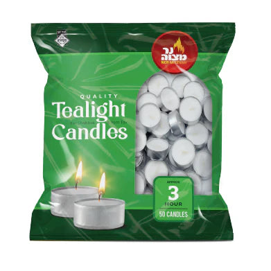 Travel Candles Tealights in a Bag - 50 CT