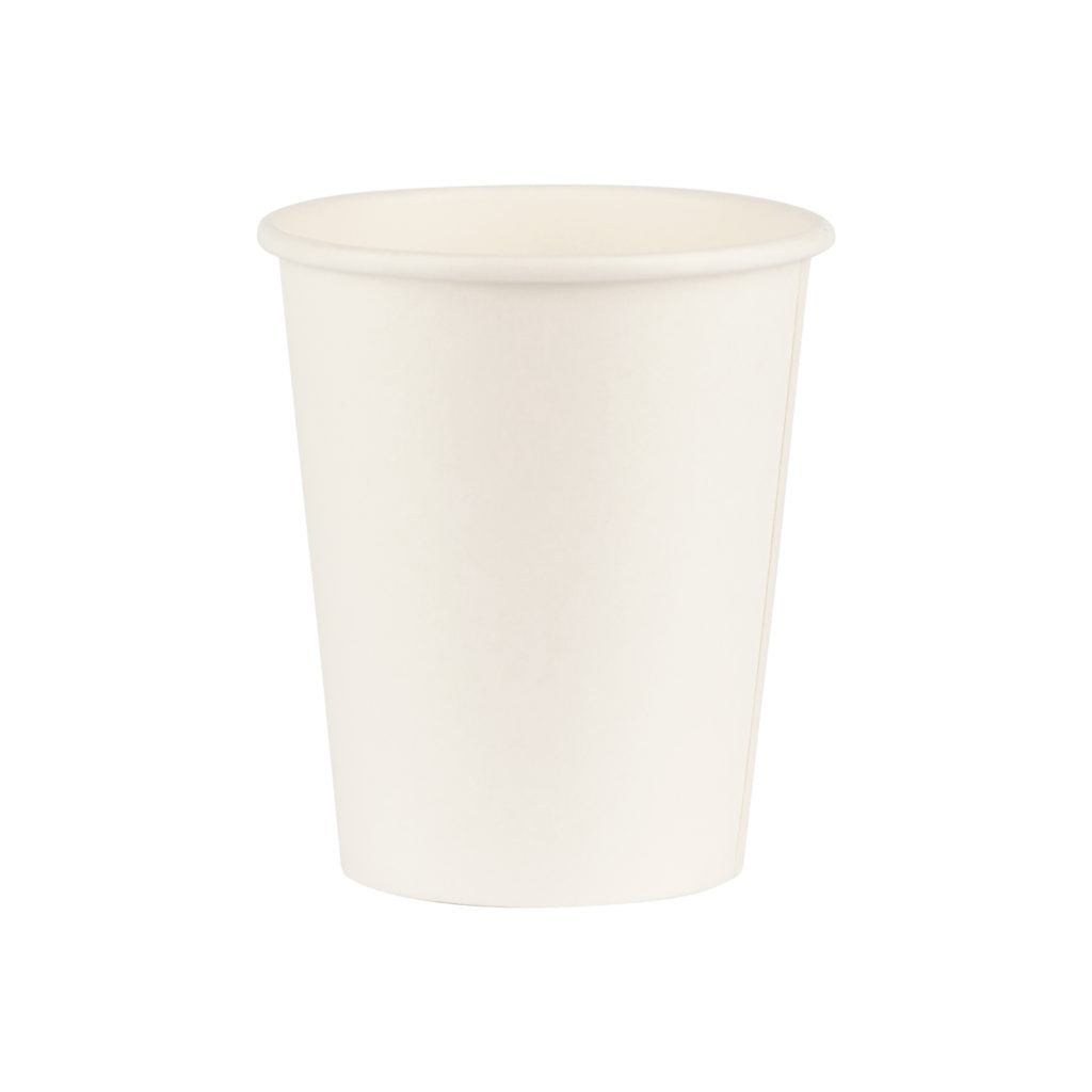 White Paper Hot Cups 8 oz - 50 Count - The Closeout Connection