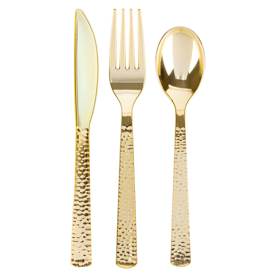 Pebble Cutlery Gold - 20 Count - The Closeout Connection