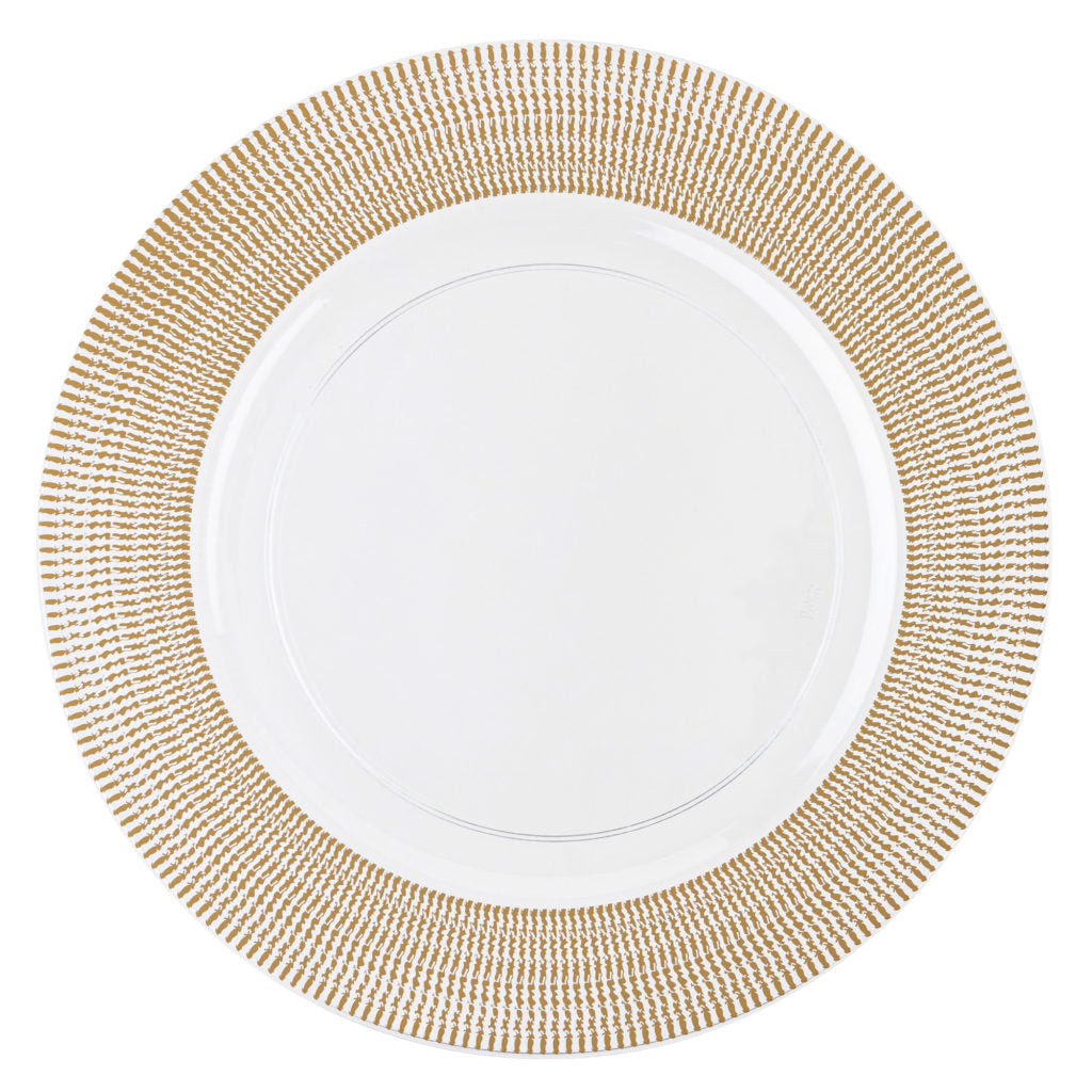 Gold Textured Chargers 13" - 4 Count