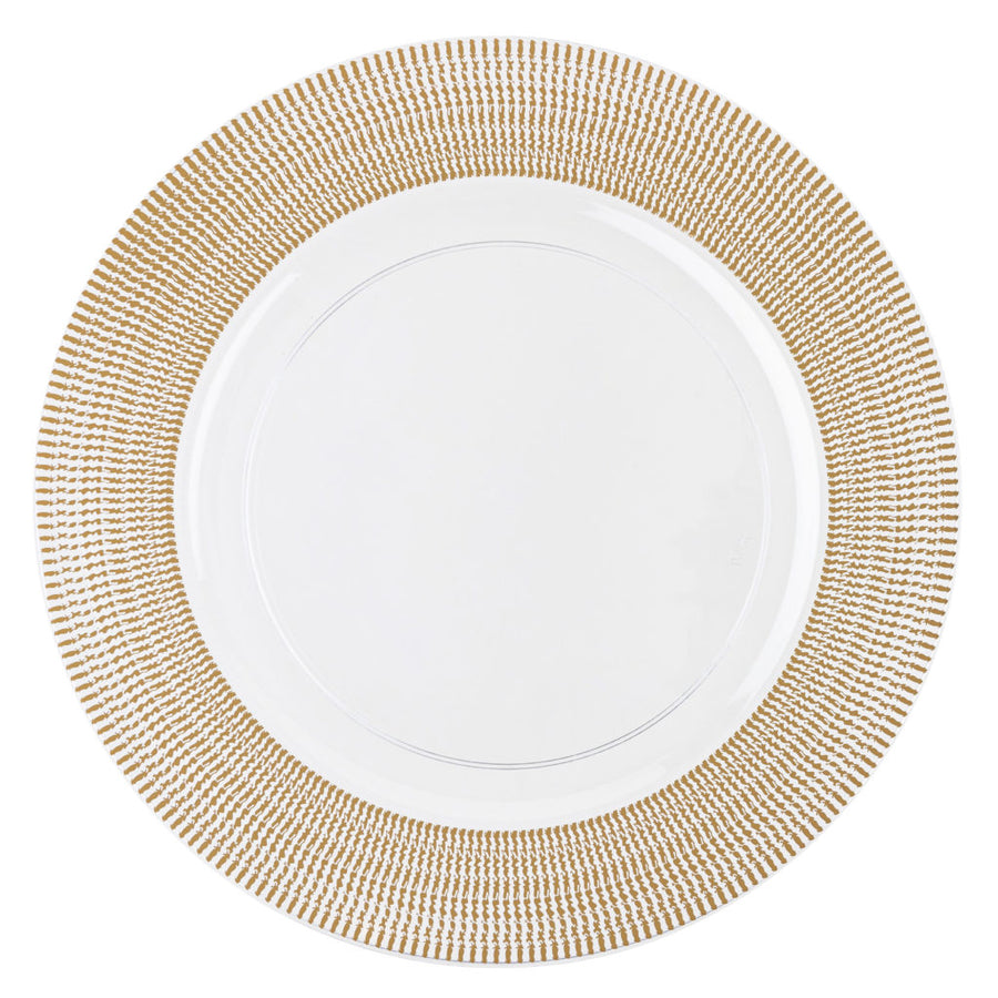 Gold Textured Chargers 13" - 4 Count