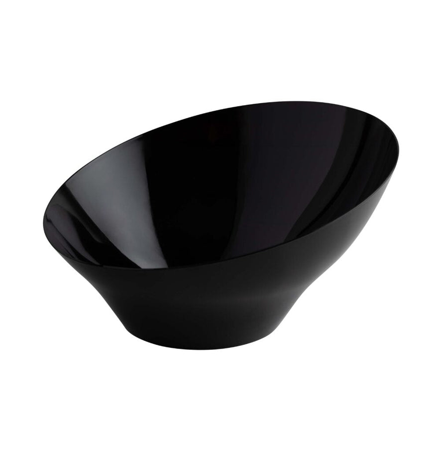 Angled Collection Large Black Serving Bowl