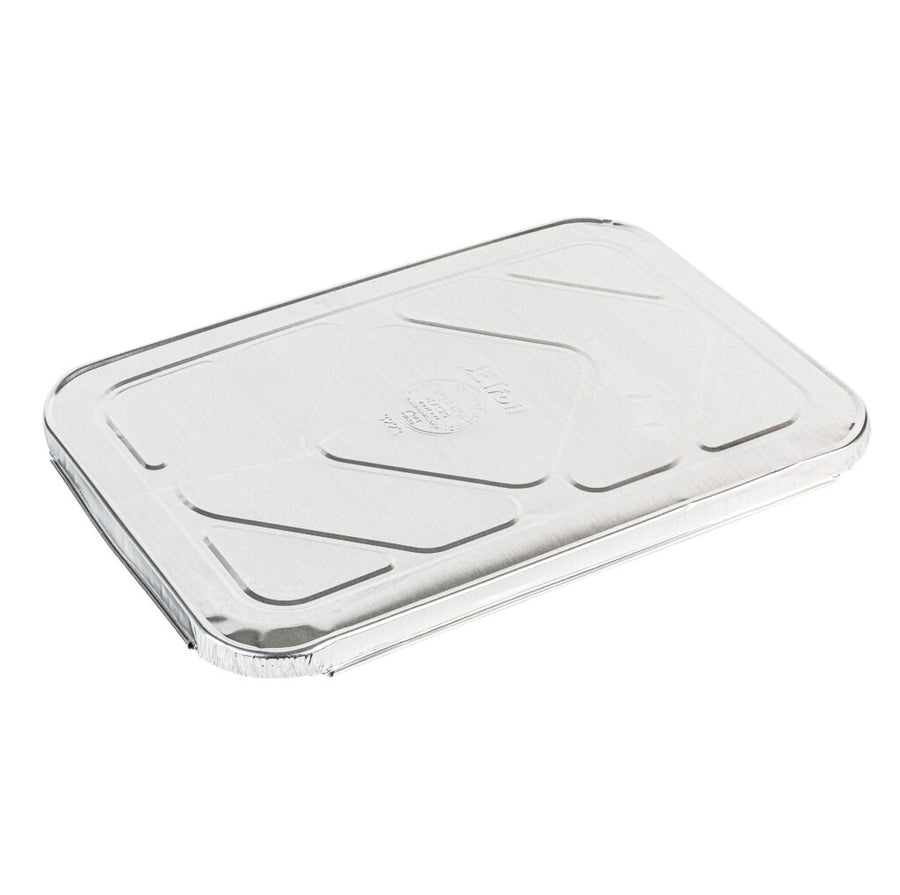 Aluminum Lids for 8 lb & 4 lb Oblong Pans - 5 Count - The Closeout Connection