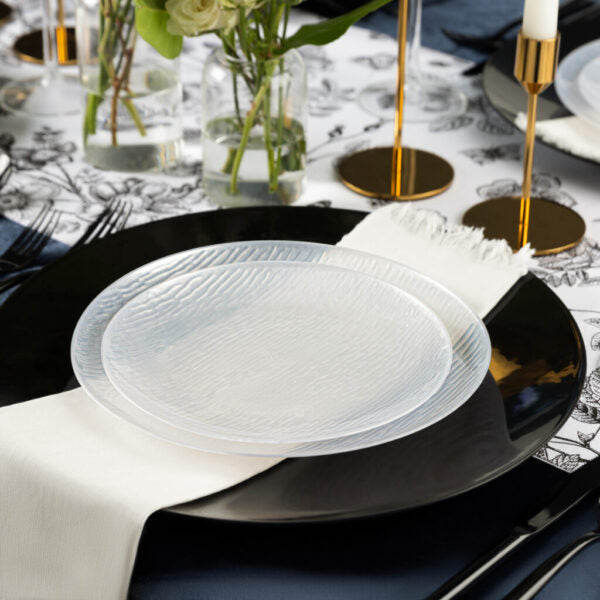 Icicles Pearl Combo Plates - 24 ct - The Closeout Connection
