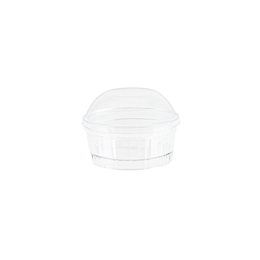 Petiteware Striped Round Dish with Dome Lid 4 oz - 8 Count