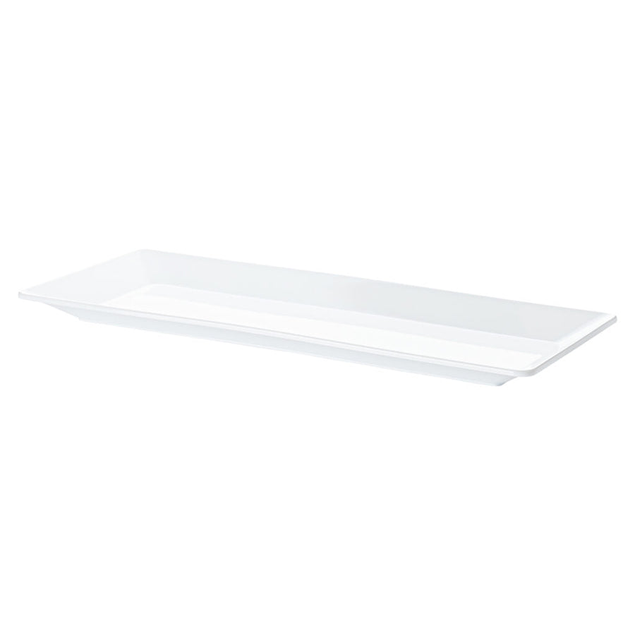 White Rectangle Serving Tray 7″ x 15.75″ - The Closeout Connection