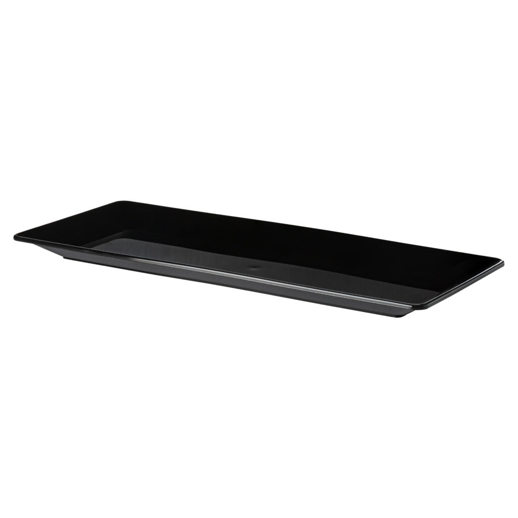Black Rectangle Serving Tray 7″ x 15.75″ - 1 Count