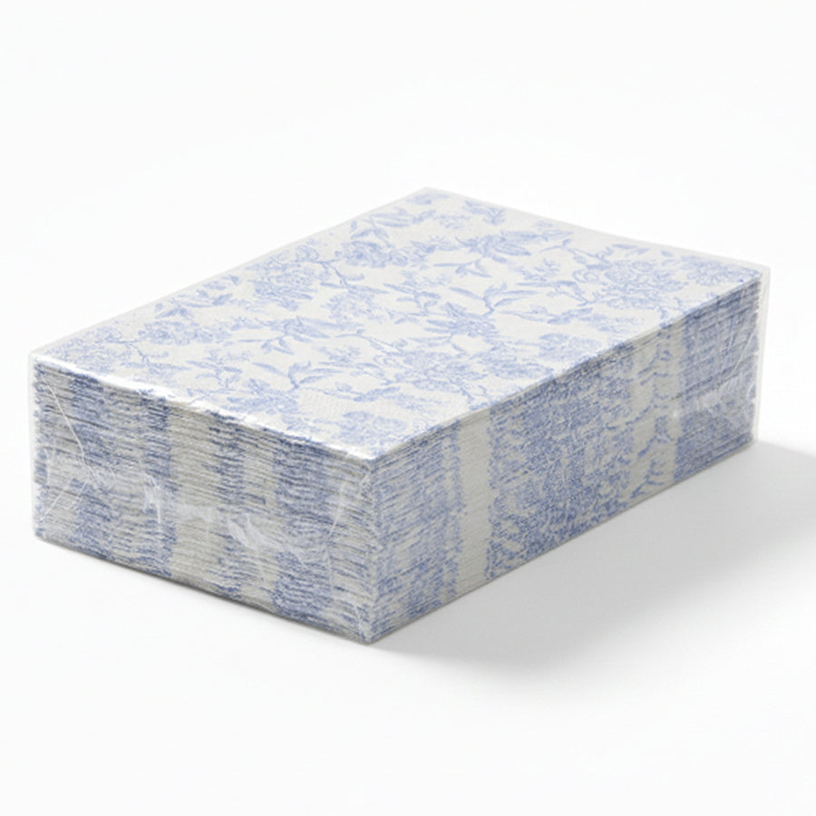 Toile Print Blue Guest Towel Napkins - 20 Count
