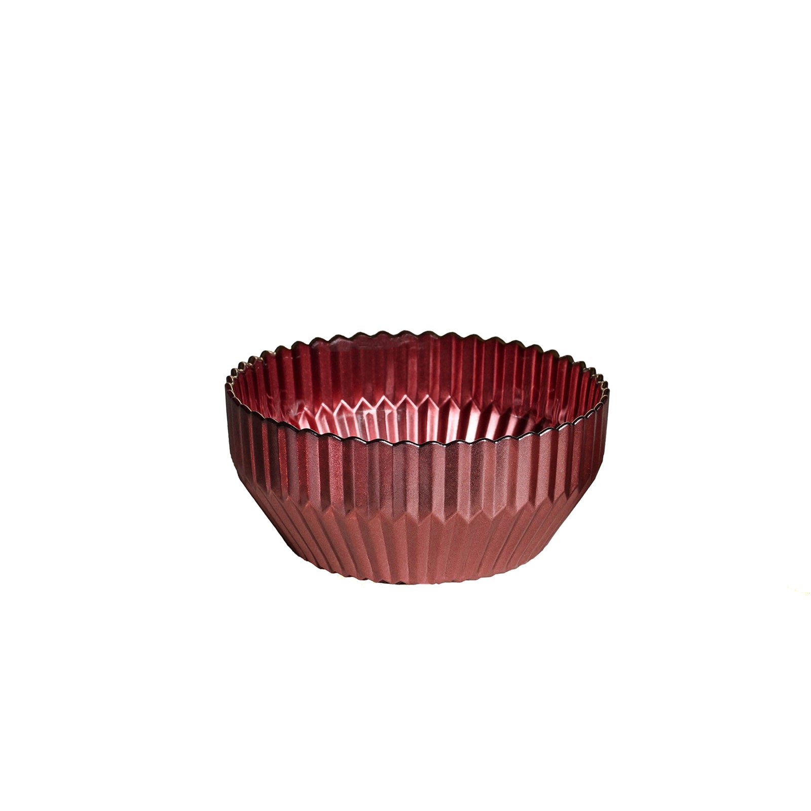 Raspberry Pleated Glass Dish Collection - The Closeout Connection
