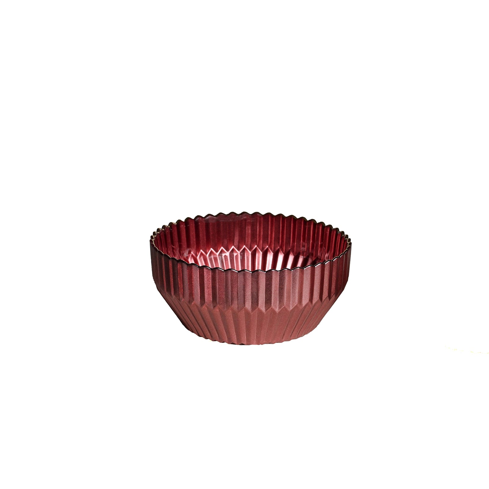Raspberry Pleated Glass Dish Collection - The Closeout Connection