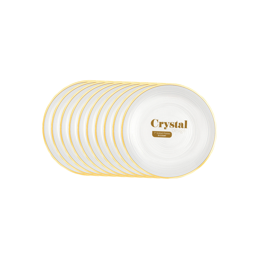 Crystal Design Plates - 10 ct - The Closeout Connection