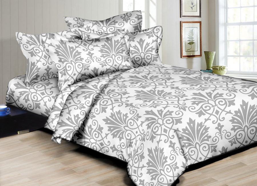 Aristocratic Crest Grey Duvet Set