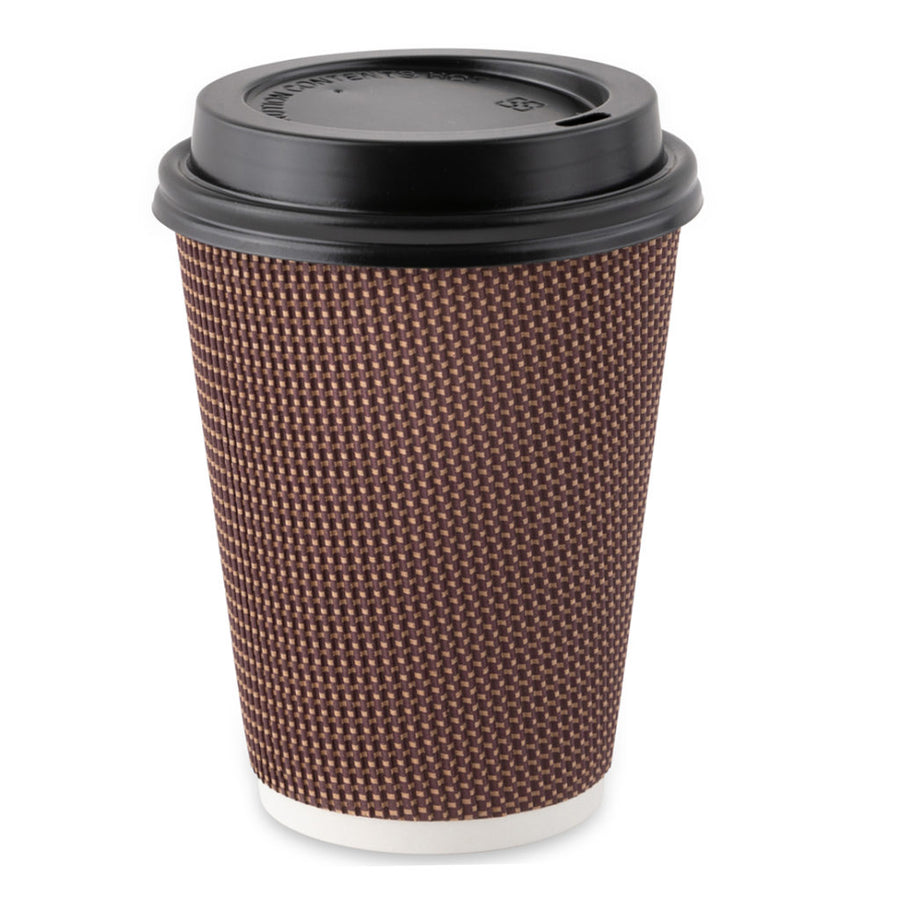 Best Bev 16 oz Ripple Hot Cups 10 ct Combo Pack - The Closeout Connection