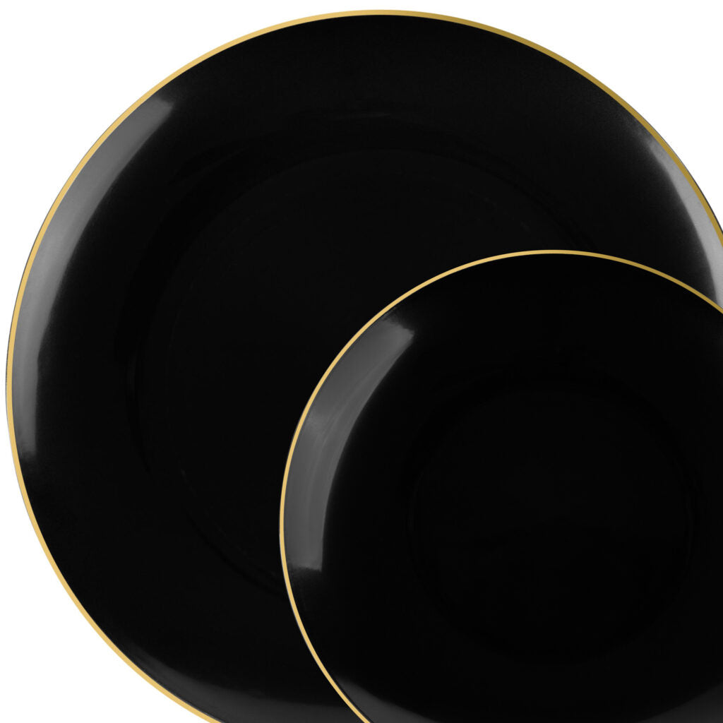 Organic Collection Black/Gold Rim - 10 Count