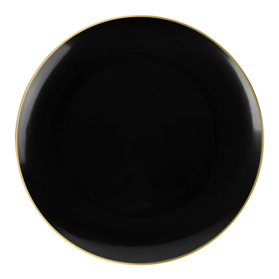Organic Collection Black/Gold Rim - 10 Count - The Closeout Connection