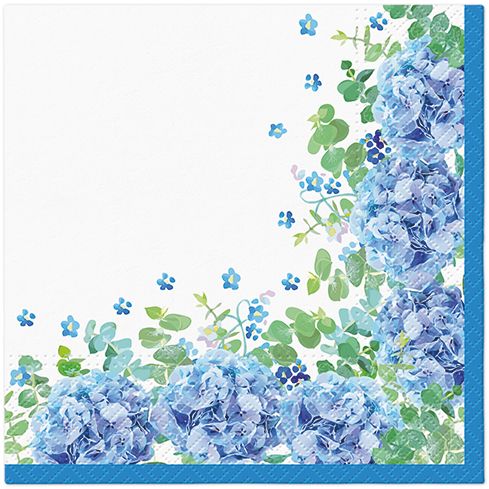 Blue Meadow Lunch Napkin - 20 Count - The Closeout Connection