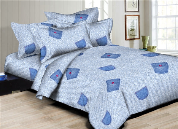 Denim Pockets 6PC Twin Bedding Set by Superior Linen - The Closeout Connection