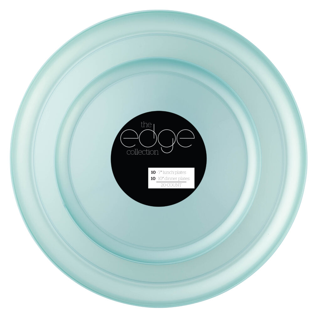 Edge 7″ & 10″ Plates Teal Pearl Combo