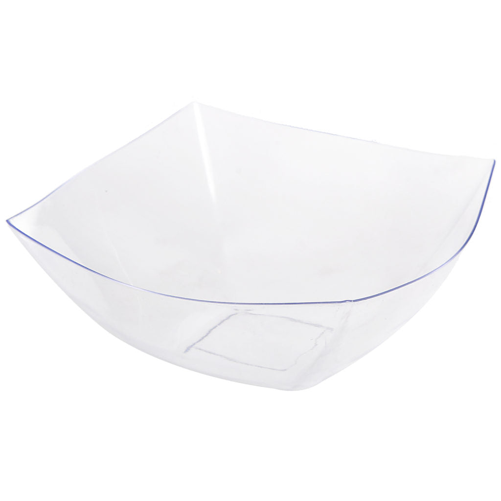 Fancy Square Collection Serving Bowl Clear#Color_Clear