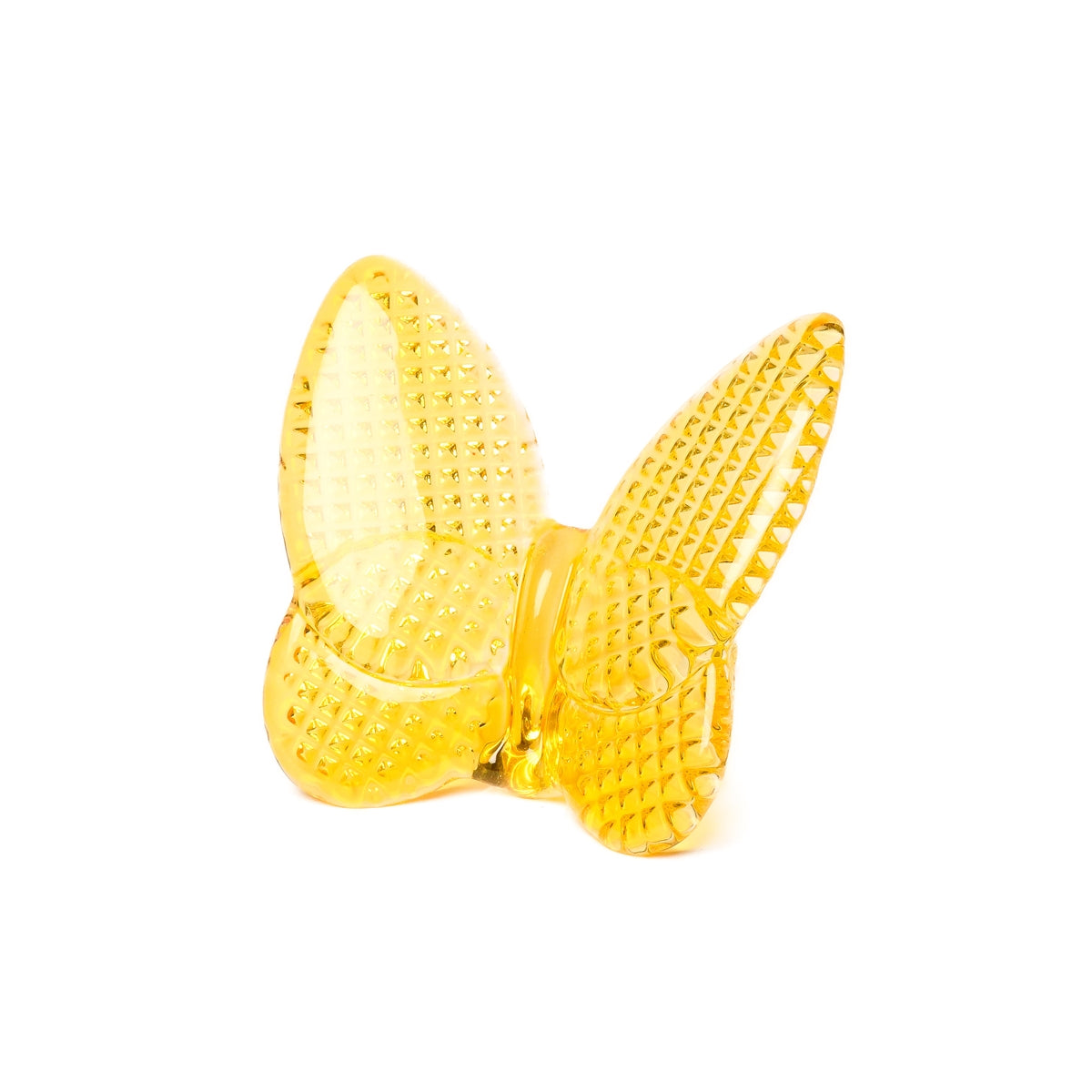 Yellow Decorative Crystal Butterfly Figurine