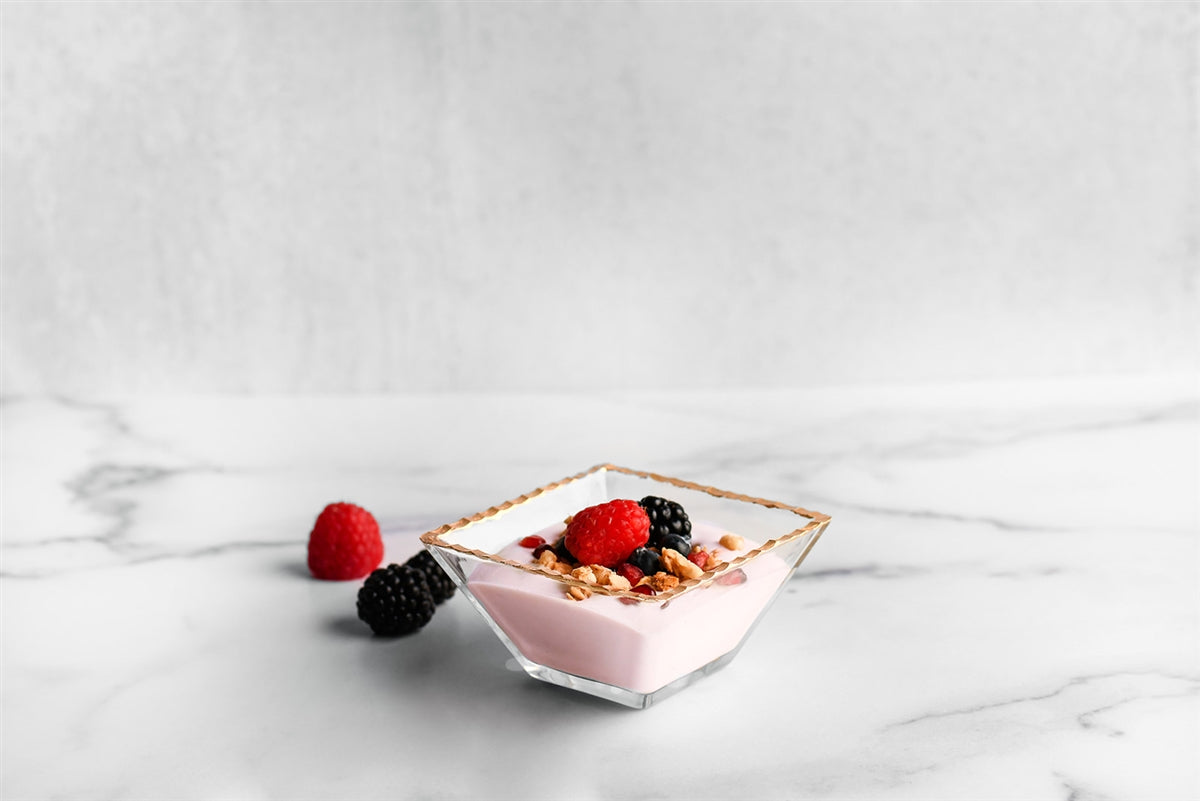 Monte Carlo Gold Rimmed Dessert Cups 6oz