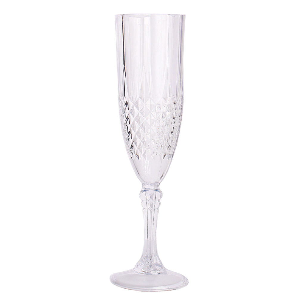 Crystal-like Champagne Flutes - 4 Count - The Closeout Connection