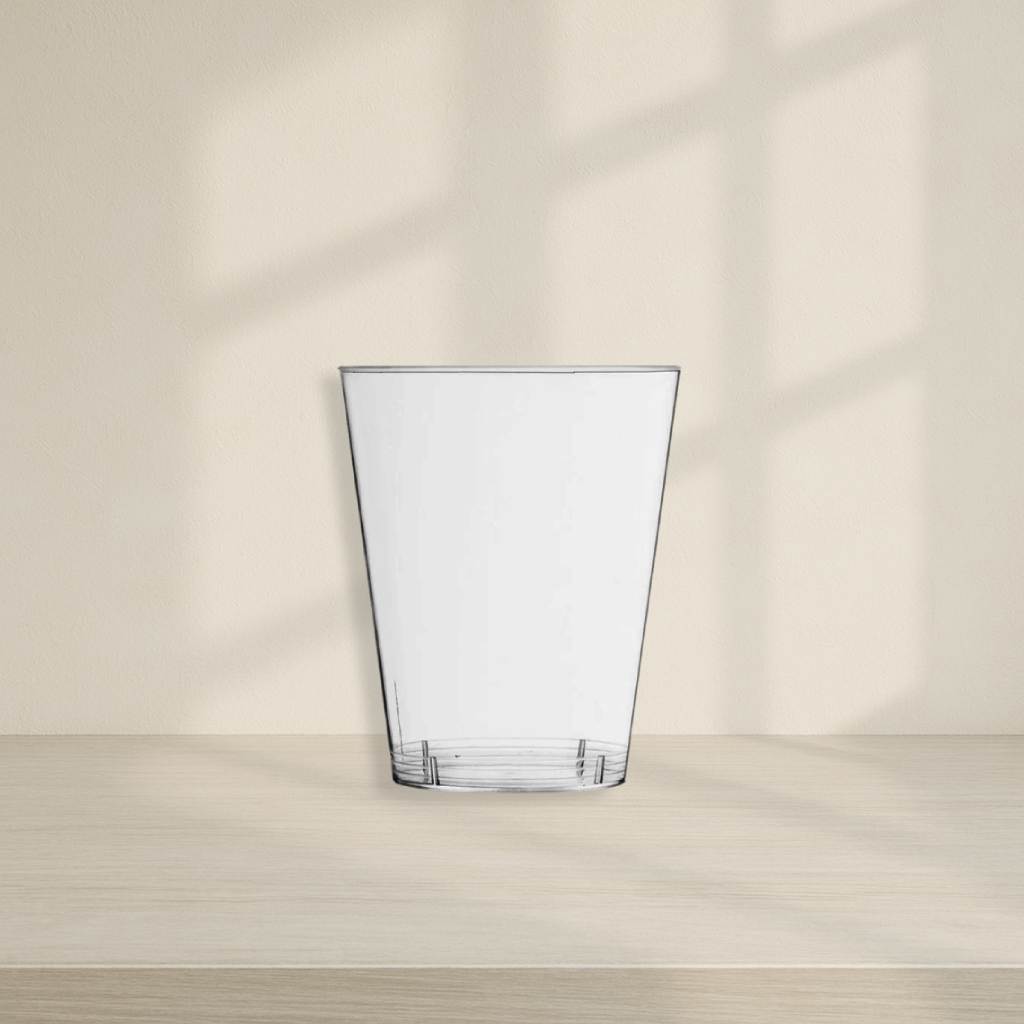 7oz round hard plastic tumblers - 20 count