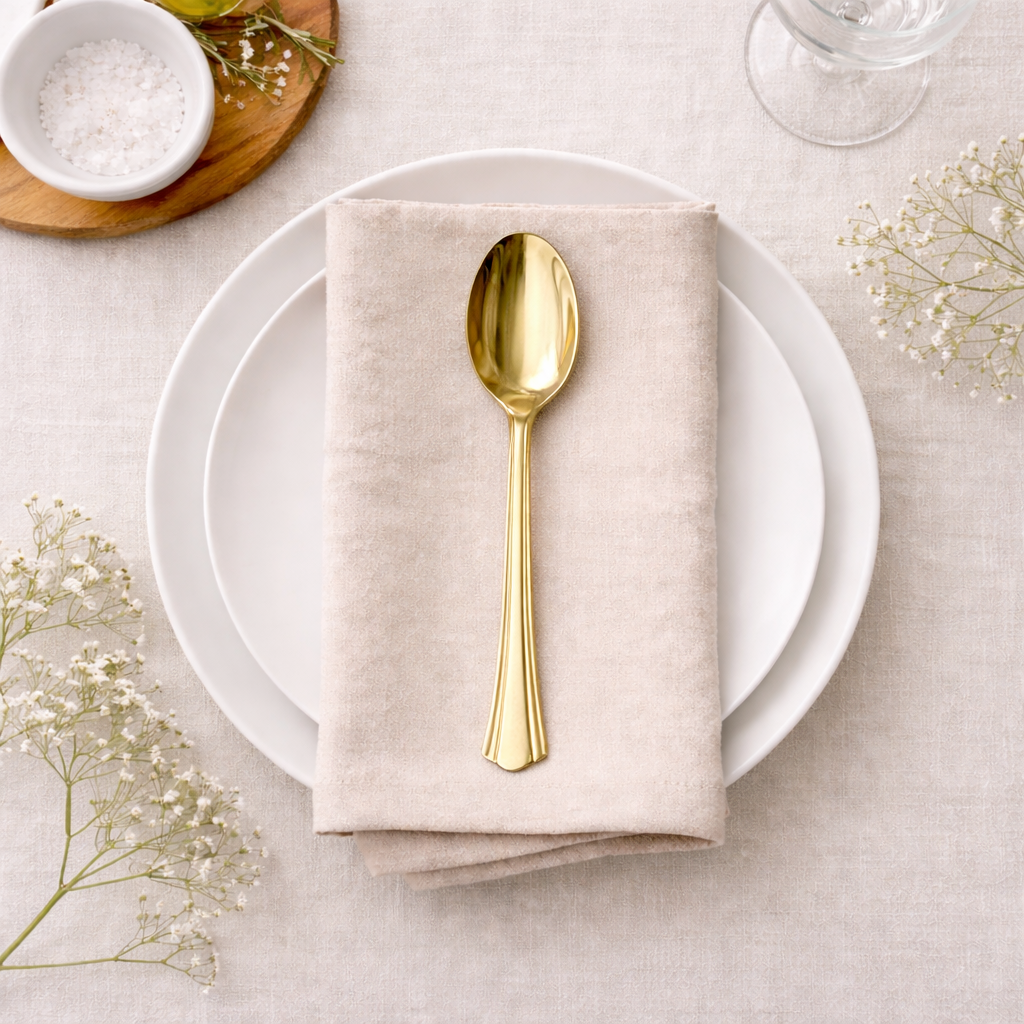 Gold Serving Spoon
