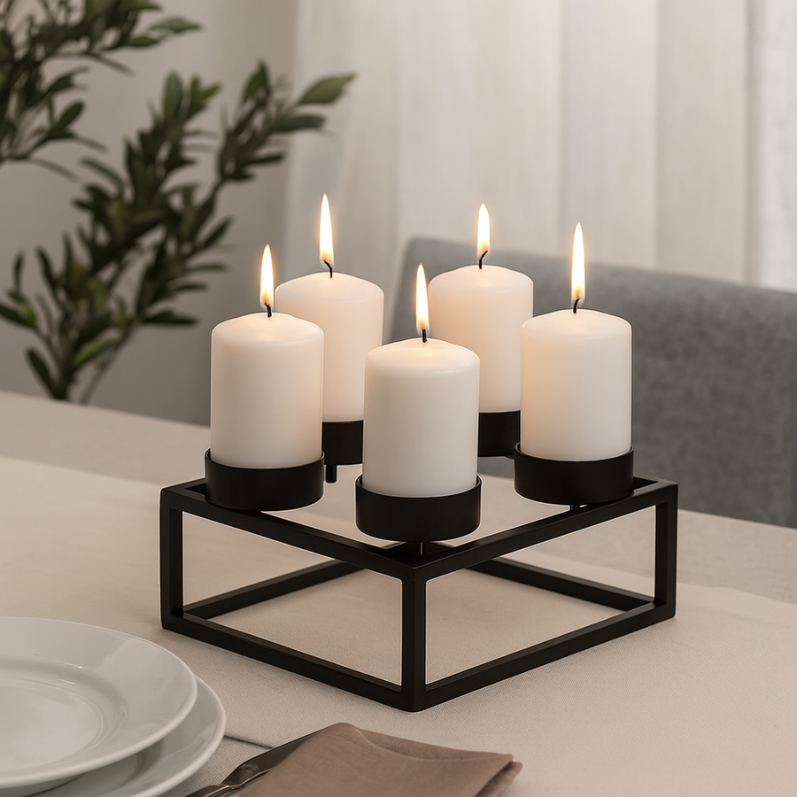 Iron Candle Holder - The Closeout Connection