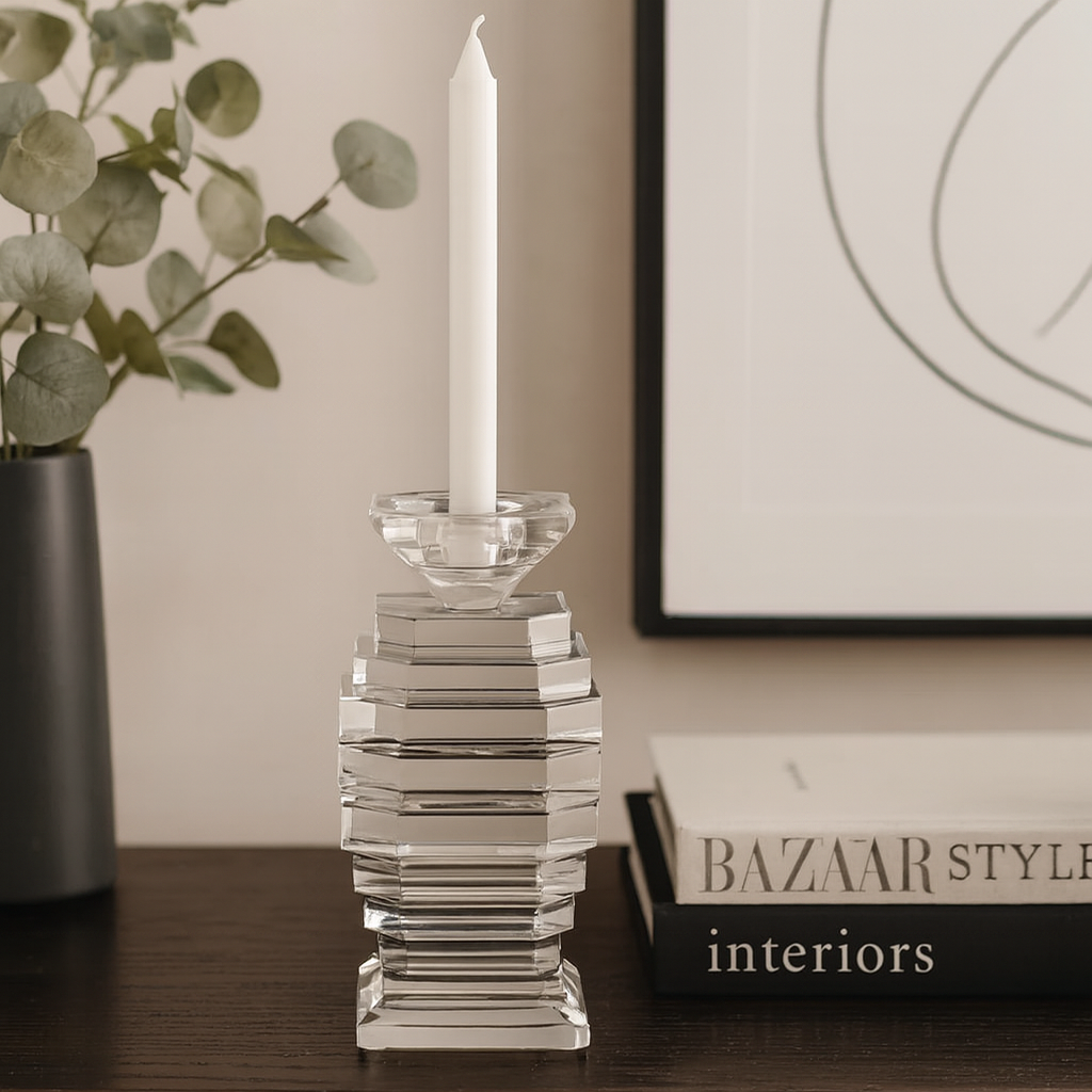 Moselle Glass Candlestick