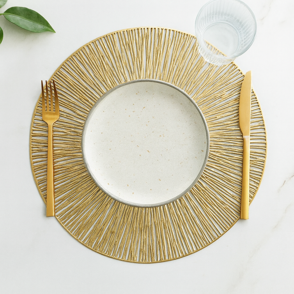 Gold Streak Design Placemat