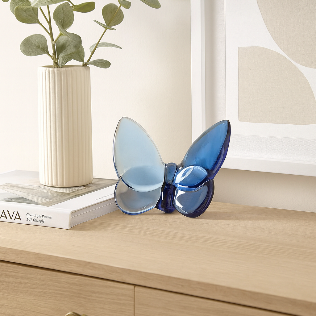 Blue Decorative Crystal Butterfly Figurine