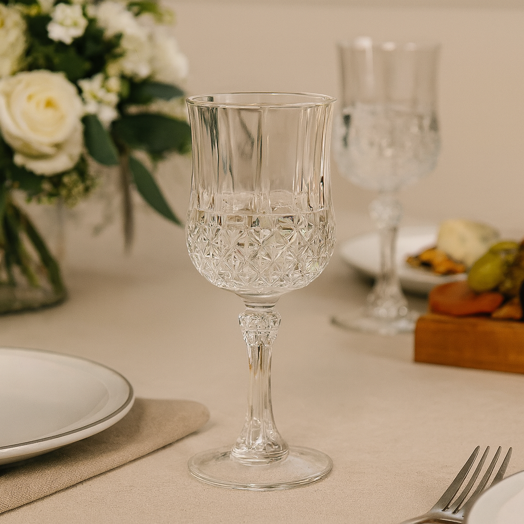 Crystal-Like Wine Glasses - 4 Count