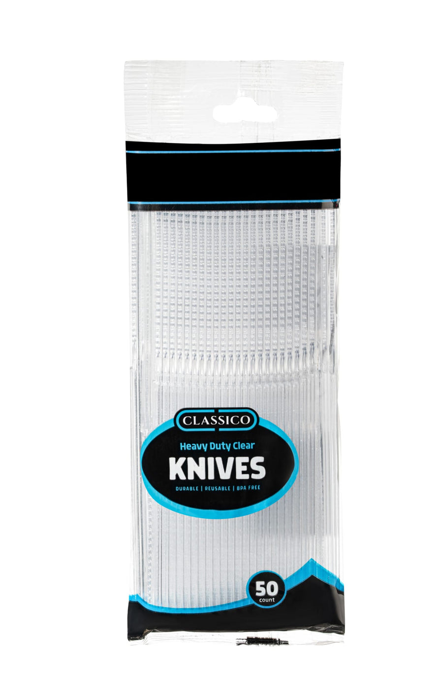 Decor Classico Collection Heavy Duty Clear Cutlery - 50 Count