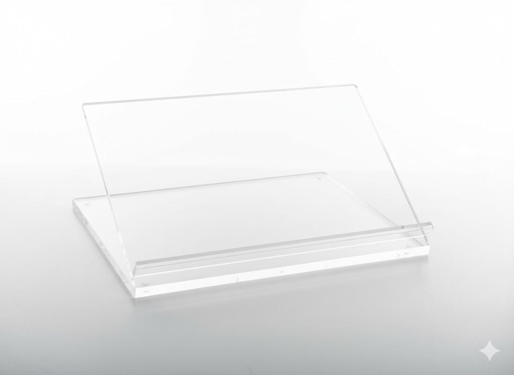 Acrylic Book Display Case – Clear Rectangular Showcase For Books