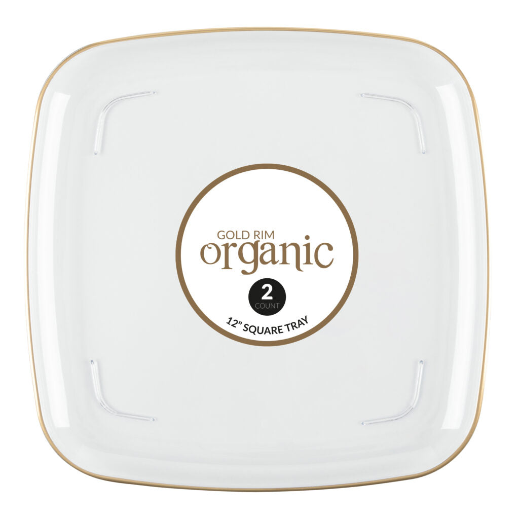 Organic Square Tray- 2 Count