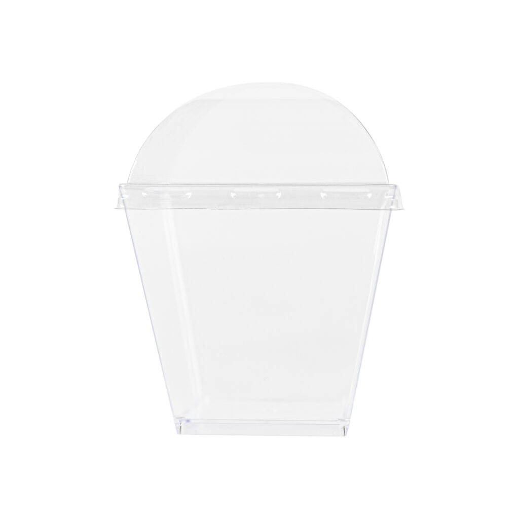 Square Cups With Lids - 10 Count - The Closeout Connection
