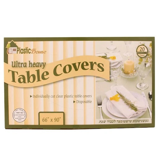 Clear Ultra Heavy Duty Table Cover - 20 ct