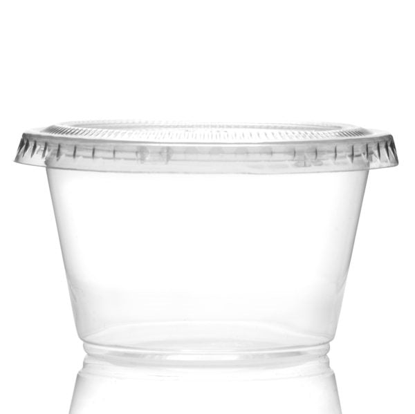 Portion Cups with Lids - 25 Count